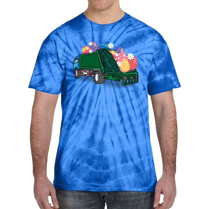 Garbage Truck Eggs Cute Easter Day Egg Hunting Gift Tie-Dye T-Shirt