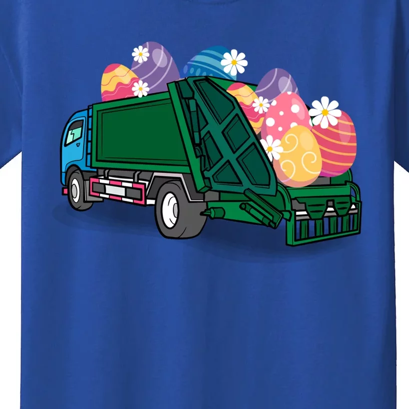 Garbage Truck Eggs Cute Easter Day Egg Hunting Gift Kids T-Shirt