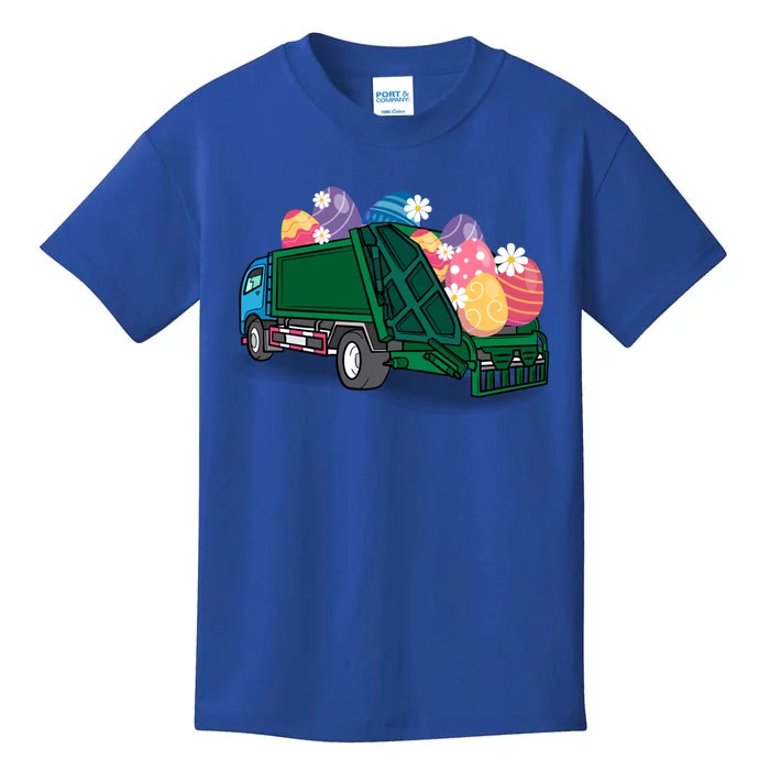 Garbage Truck Eggs Cute Easter Day Egg Hunting Gift Kids T-Shirt