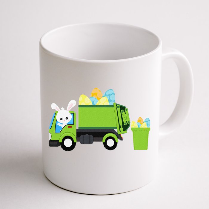 Garbage Truck Easter Bunny Egg Hunt Front & Back Coffee Mug