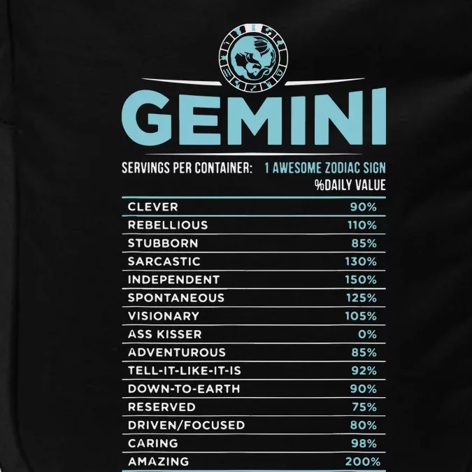 Gemini Traits Facts Horoscope Zodiac Astrological Sign Impact Tech Backpack