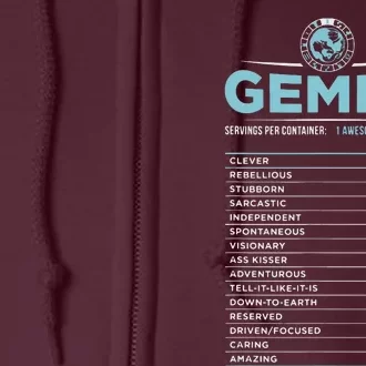 Gemini Traits Facts Horoscope Zodiac Astrological Sign Full Zip Hoodie