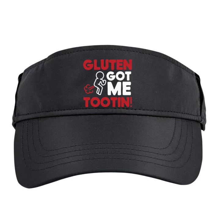 Gluten Tootin Funny Gluten Free Joke Design Gluten Jokes Adult Drive Performance Visor