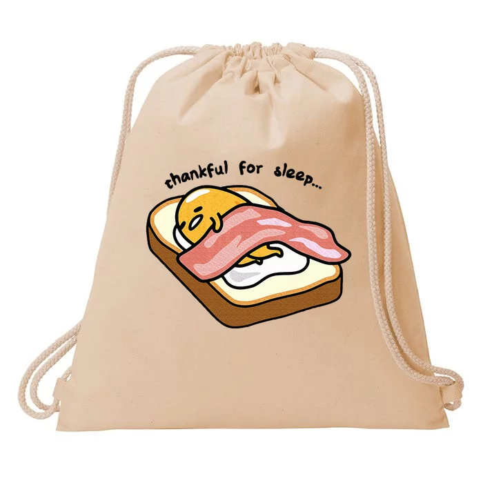 Gudetama Thankful For Sleep Toasty Drawstring Bag