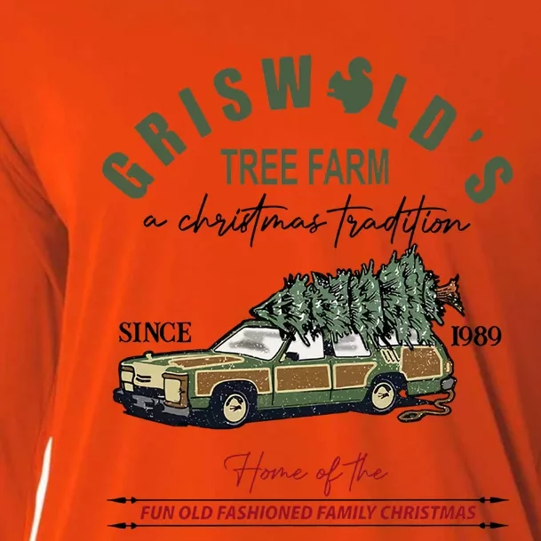 GriswoldS Tree Farm Since 1989 Graphic Cute Gift Meaningful Gift Cooling Performance Long Sleeve Crew