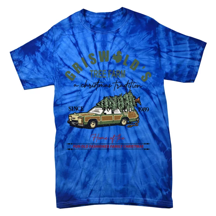 GriswoldS Tree Farm Since 1989 Graphic Cute Gift Meaningful Gift Tie-Dye T-Shirt