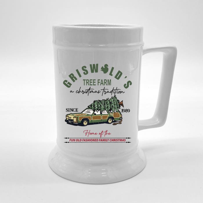 GriswoldS Tree Farm Since 1989 Graphic Cute Gift Meaningful Gift Front & Back Beer Stein