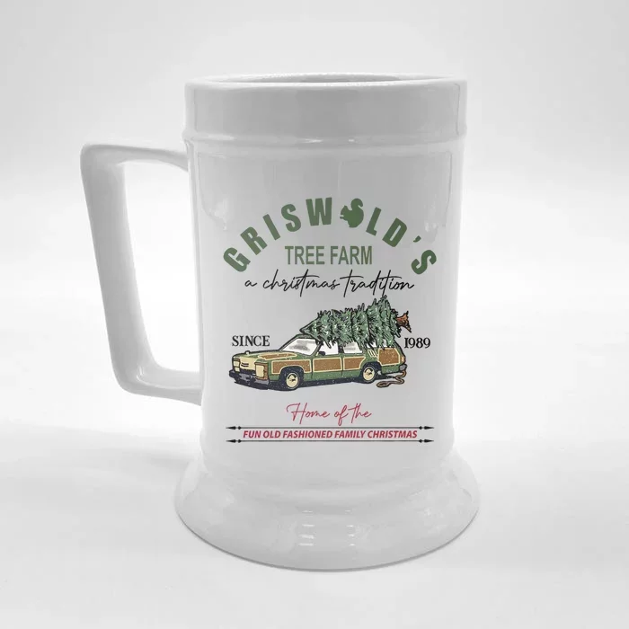 GriswoldS Tree Farm Since 1989 Graphic Cute Gift Meaningful Gift Front & Back Beer Stein