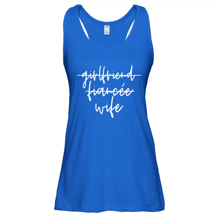 Girlfriend To Fiancee Fiance To Wife Engaget I Said Yes Cool Gift Ladies Essential Flowy Tank