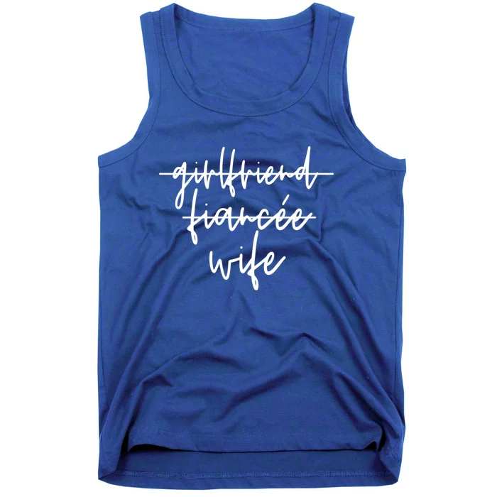 Girlfriend To Fiancee Fiance To Wife Engaget I Said Yes Cool Gift Tank Top