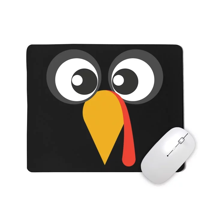 GIANT TURKEY FACE Shirt Funny THANKSGIVING Holiday Costume Mousepad