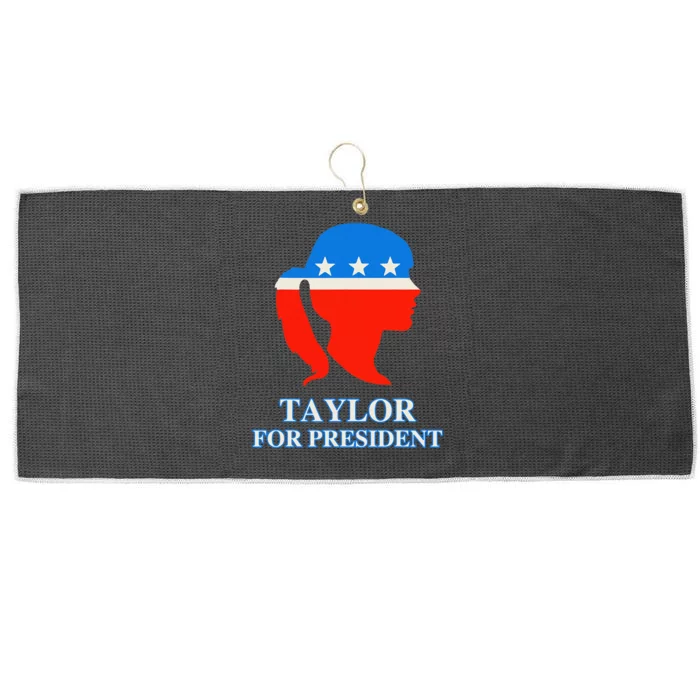 Groovy Taylor For President 2024 Large Microfiber Waffle Golf Towel