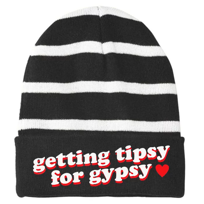 Getting Tipsy For Gypsy Iconic Slogan Gypsy Rose Blanchard Striped Beanie with Solid Band