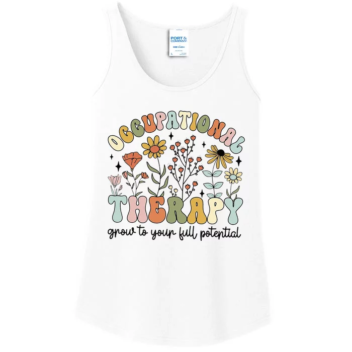 Grow To Full Potential Occupational Therapy OT Therapist Ladies Essential Tank