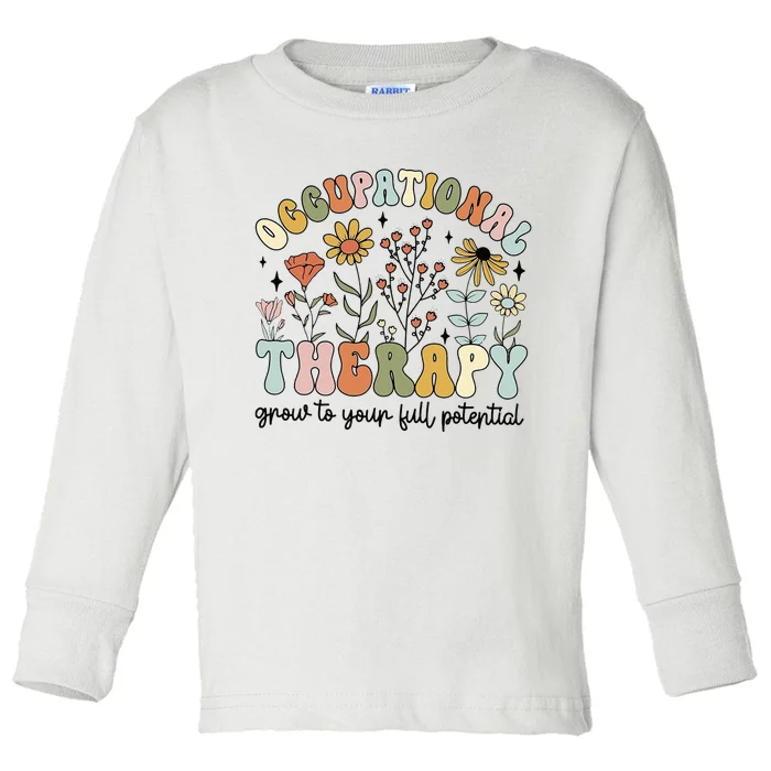 Grow To Full Potential Occupational Therapy OT Therapist Toddler Long Sleeve Shirt