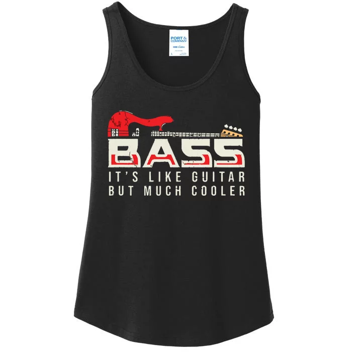 Guitar Themed For Bass Guitar Musician Ladies Essential Tank