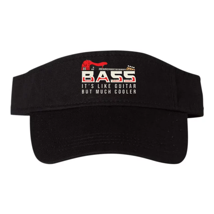 Guitar Themed For Bass Guitar Musician Valucap Bio-Washed Visor