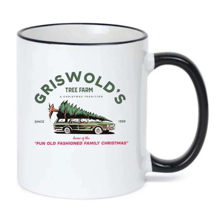 Griswold's Tree Farm A Christmas Tradition Christmas Gift Black Color Changing Mug