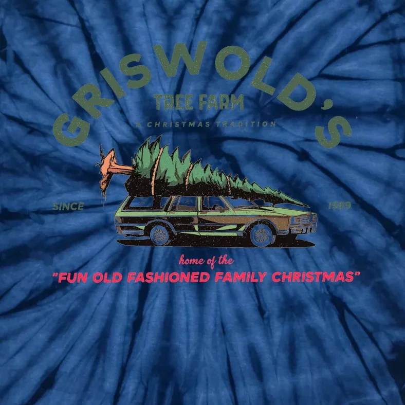 Griswold's Tree Farm A Christmas Tradition Christmas Gift Tie-Dye T-Shirt