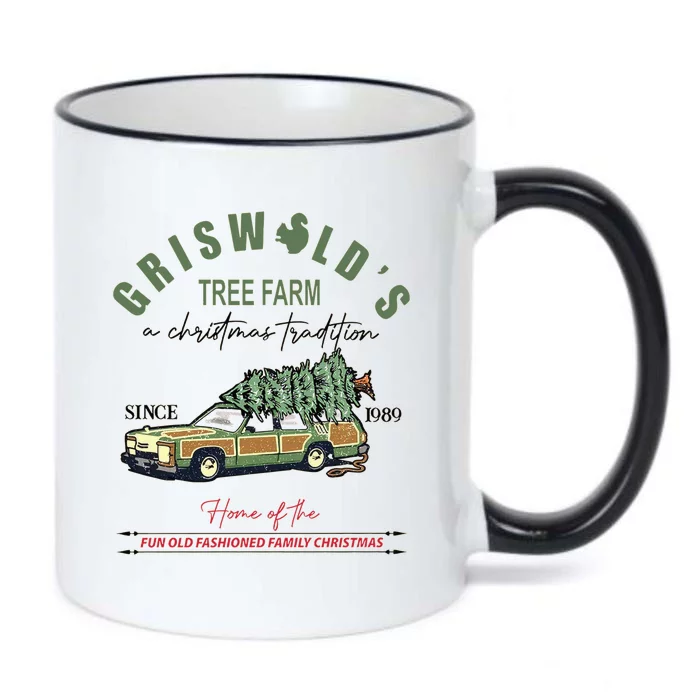 Griswold's Tree Farm A Christmas Tradition Christmas Gift Black Color Changing Mug