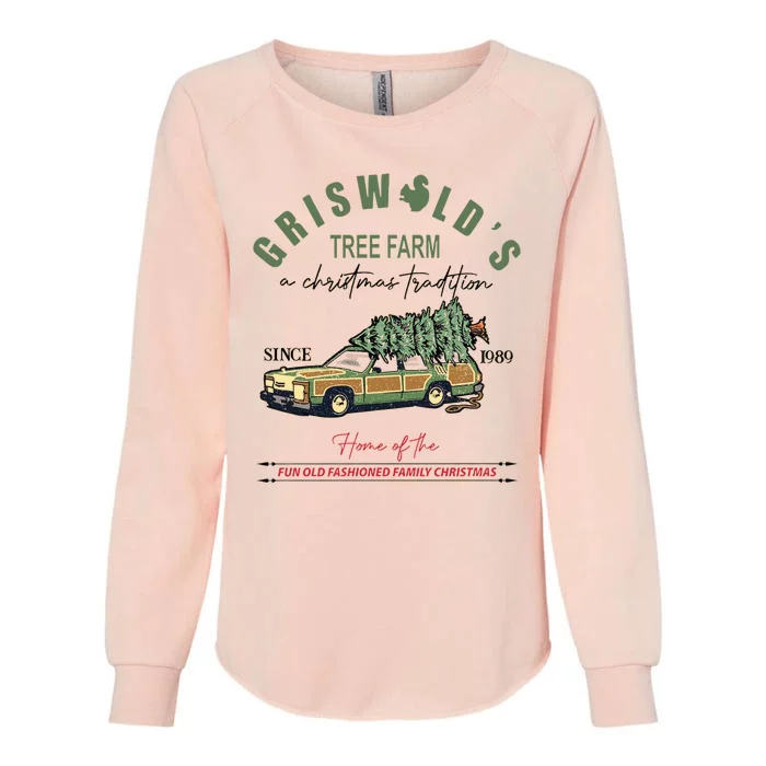 Griswold's Tree Farm A Christmas Tradition Christmas Gift Womens California Wash Sweatshirt