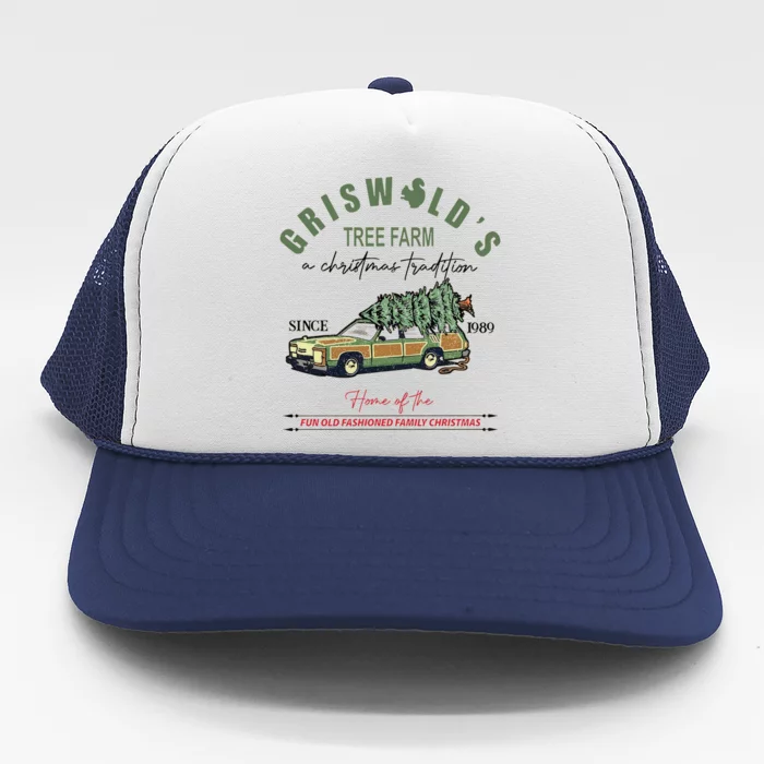 Griswold's Tree Farm A Christmas Tradition Christmas Gift Trucker Hat