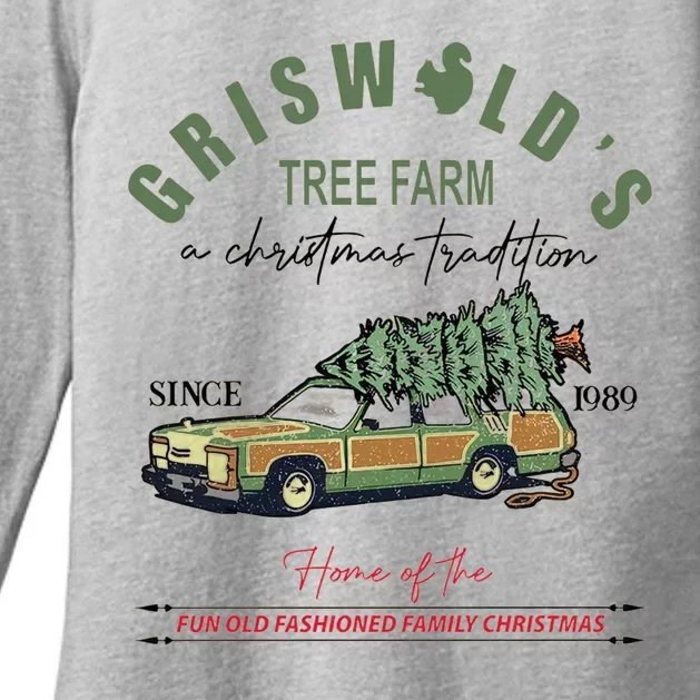 Griswold's Tree Farm A Christmas Tradition Christmas Gift Womens CVC Long Sleeve Shirt