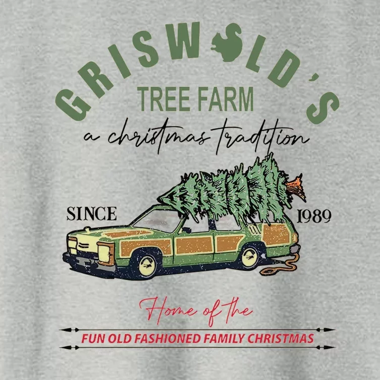 Griswold's Tree Farm A Christmas Tradition Christmas Gift Women's Crop Top Tee