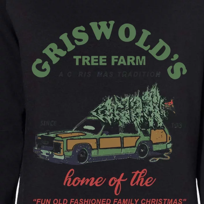 Griswold’s Tree Farm A Christmas Tradition Griswold’s Tree Farm Christmas Womens California Wash Sweatshirt