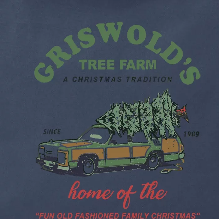 Griswold’s Tree Farm A Christmas Tradition Griswold’s Tree Farm Christmas 1 Zip Tote Bag