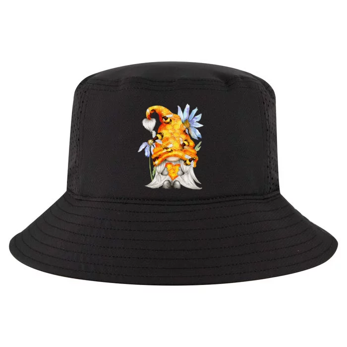 Gnome Tees for Summer and Children Daisy and Honey Bee Gnome Cool Comfort Performance Bucket Hat