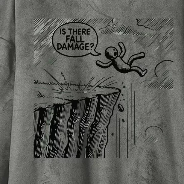 Gravity Test Funny Gamer Is There Fall Damage Hooded Wearable Blanket