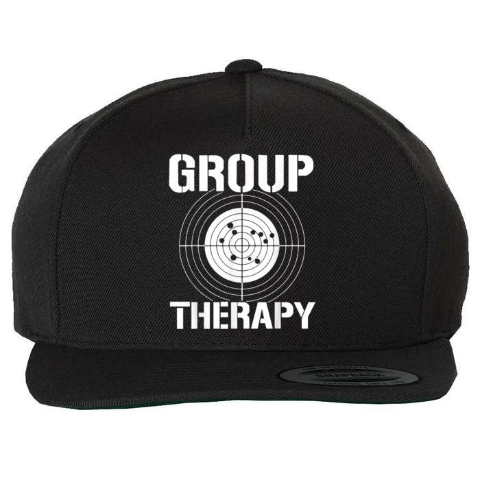 Group Therapy Funny Gift Wool Snapback Cap