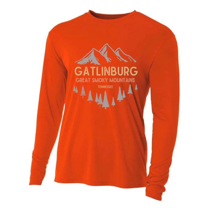 Gatlinburg Tennessee Funny Gift Great Smoky Mountains Souvenir Cooling Performance Long Sleeve Crew