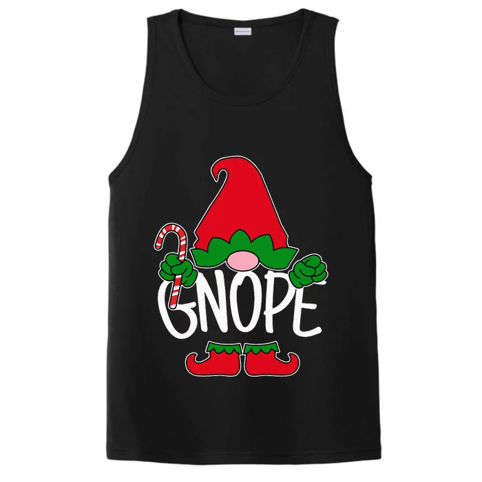 Gnope Tomte Garden Gnome Scandinavian Sweden Nope Not Today Performance Tank