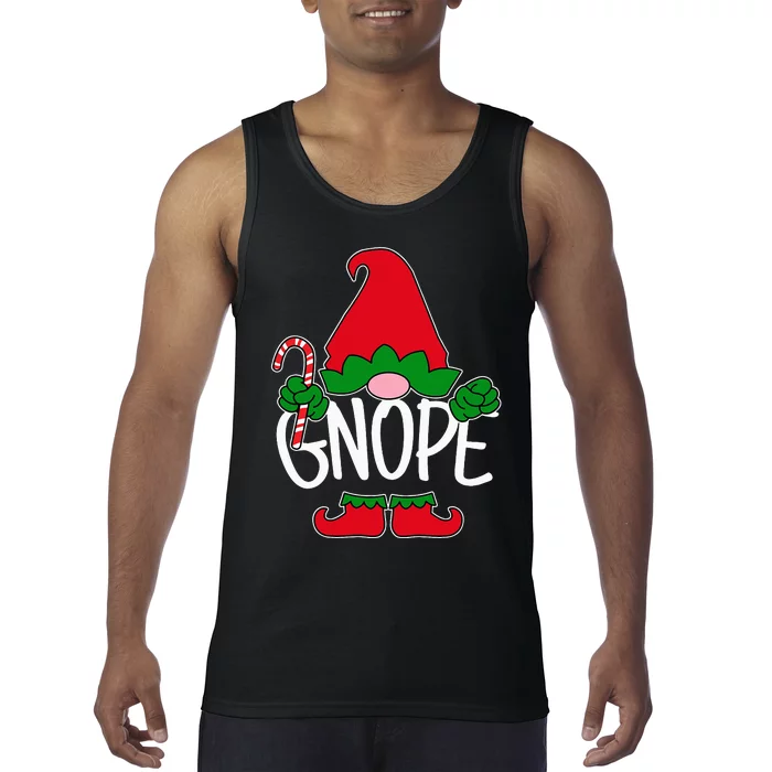 Gnope Tomte Garden Gnome Scandinavian Sweden Nope Not Today Tank Top