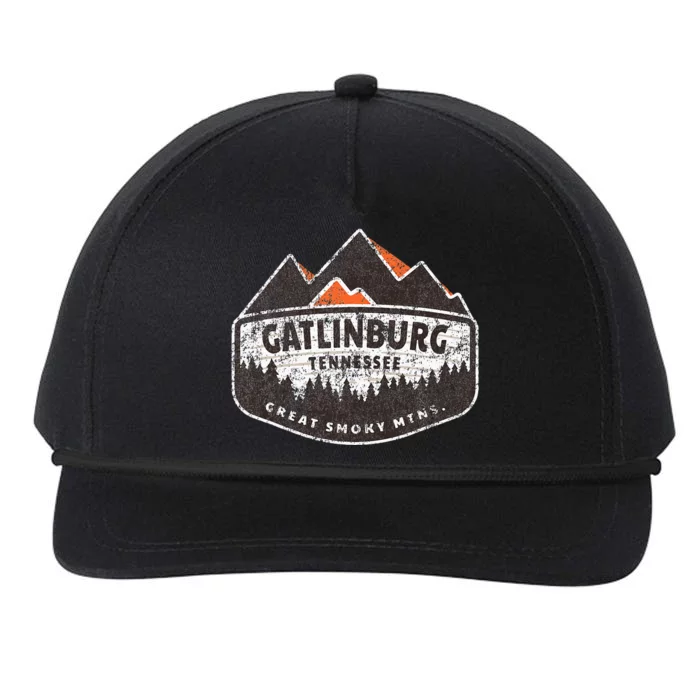 Gatlinburg Tennessee Great Smoky Mountains Souvenir Snapback Five-Panel Rope Hat