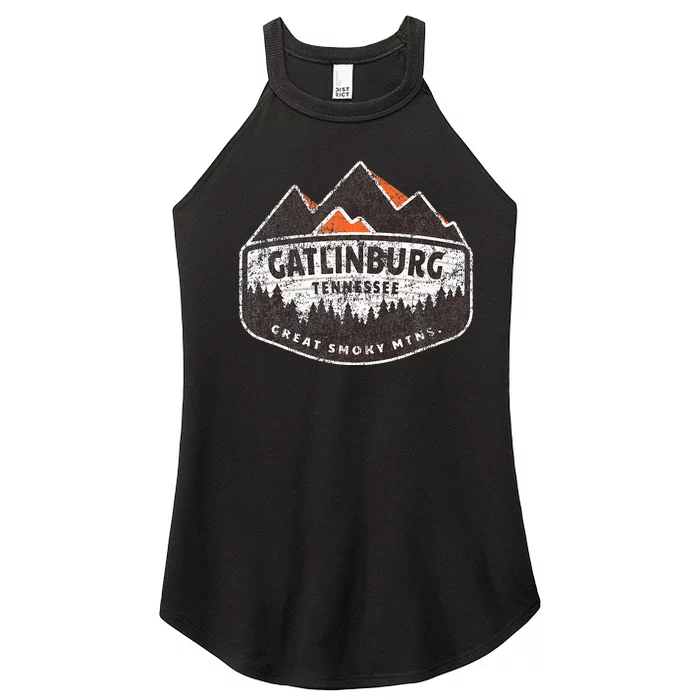 Gatlinburg Tennessee Great Smoky Mountains Souvenir Women’s Perfect Tri Rocker Tank