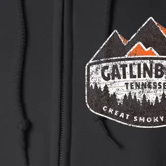 Gatlinburg Tennessee Great Smoky Mountains Souvenir Full Zip Hoodie