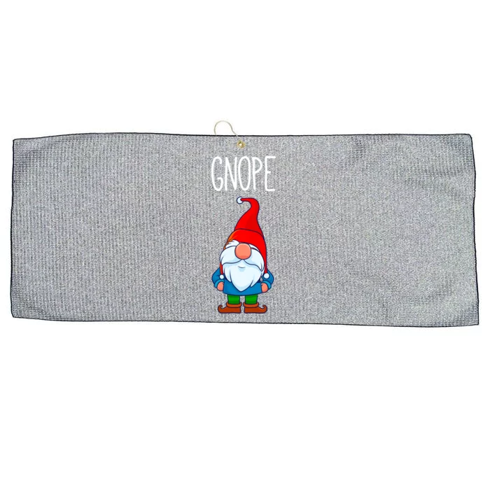 Gnope Tomte Garden Gnome Gift Funny Scandinavian Nope Gift Large Microfiber Waffle Golf Towel