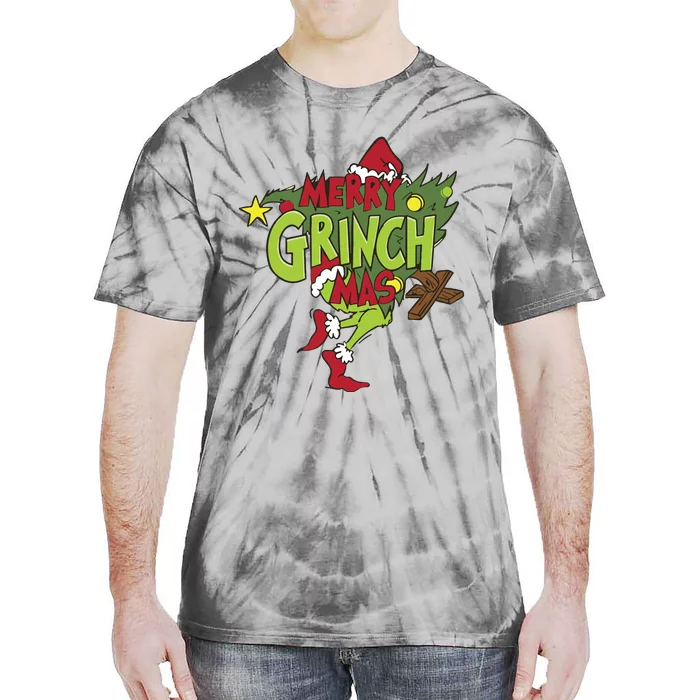 Grinchmas Tree Tie-Dye T-Shirt