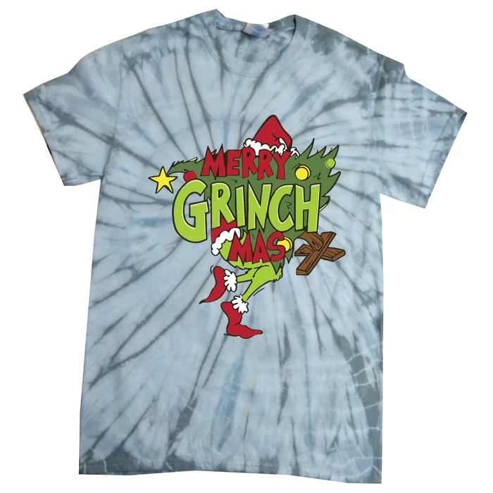 Grinchmas Tree Tie-Dye T-Shirt