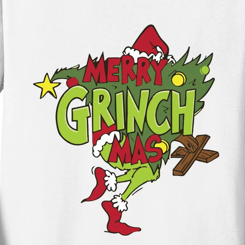 Grinchmas Tree Kids Long Sleeve Shirt