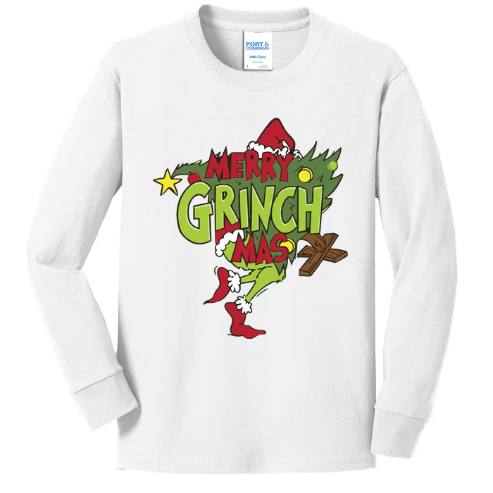 Grinchmas Tree Kids Long Sleeve Shirt