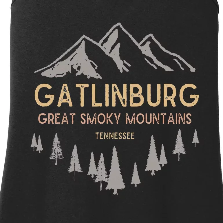 Gatlinburg Tennessee Great Smoky Mountains Souvenir Ladies Essential Tank