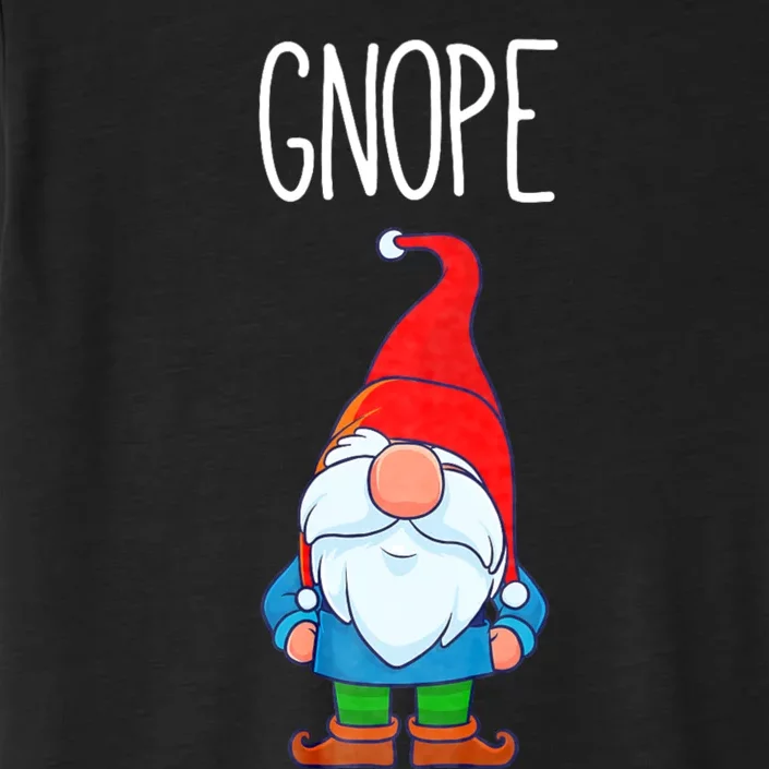 Gnope Tomte Garden Gnome Gift Funny Scandinavian Nope ChromaSoft Performance T-Shirt