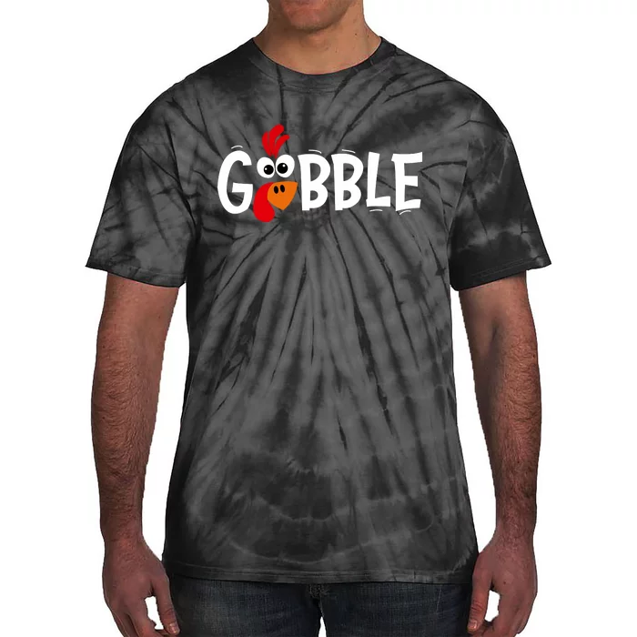 Gobble Thanksgiving Tie-Dye T-Shirt