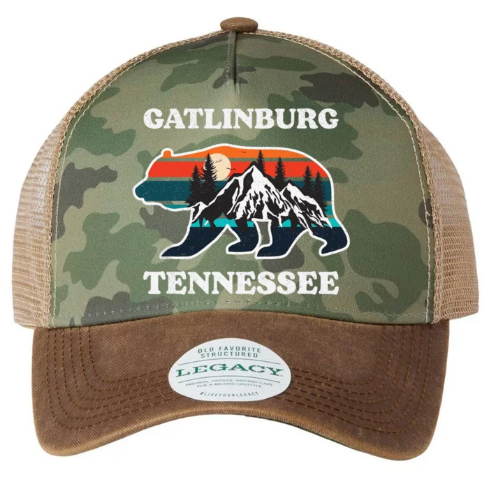 Gatlinburg Tennessee Great Smoky Mountains Bear Souvenir Legacy Tie Dye Trucker Hat