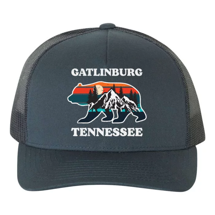 Gatlinburg Tennessee Great Smoky Mountains Bear Souvenir Yupoong Adult 5-Panel Trucker Hat