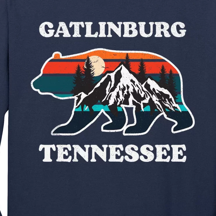 Gatlinburg Tennessee Great Smoky Mountains Bear Souvenir Tall Long Sleeve T-Shirt